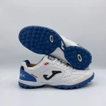 کفش فوتبال چمن مصنوعی استوک ریز جوما joma top_flex سفید آبی - تصویر 2