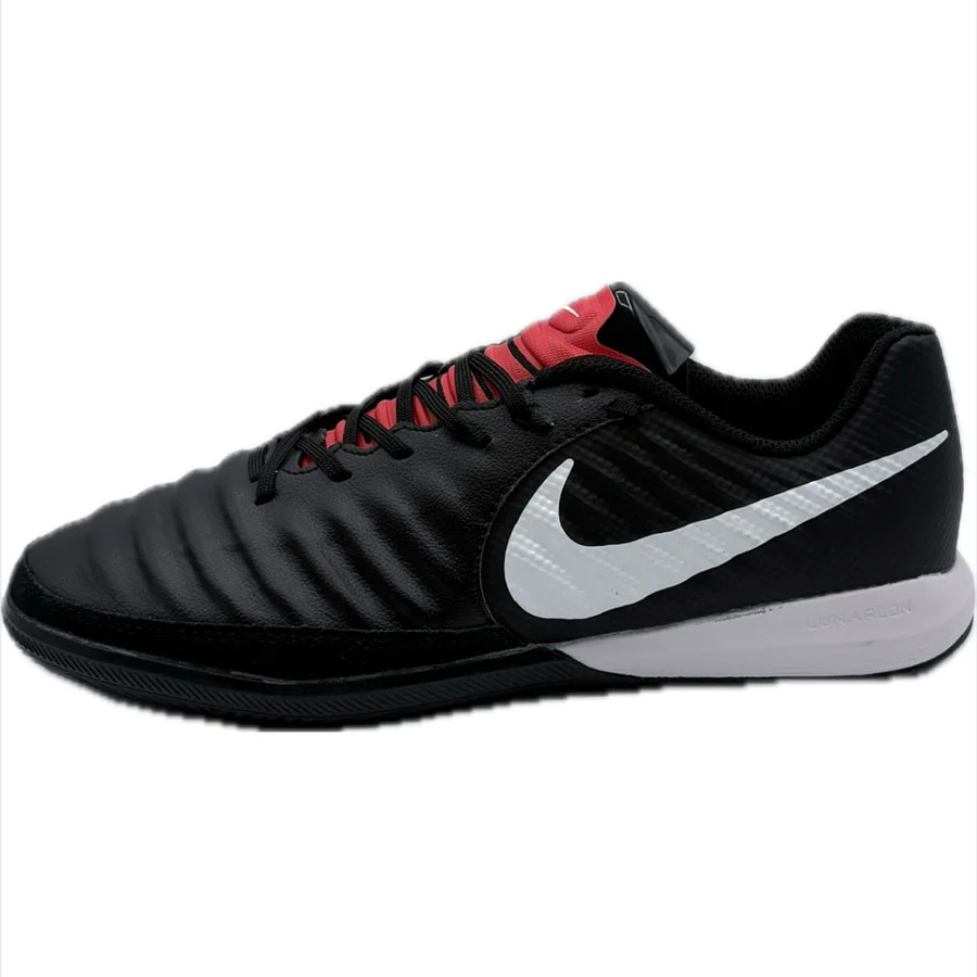 IMG_E6545 کفش فوتبال سالنی نایک تمپو ایکس nike tiempo X مشکی قرمز - تصویر 1