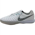 کفش فوتبال سالنی نایک تمپو ایکس nike tiempo X سفید طوسی